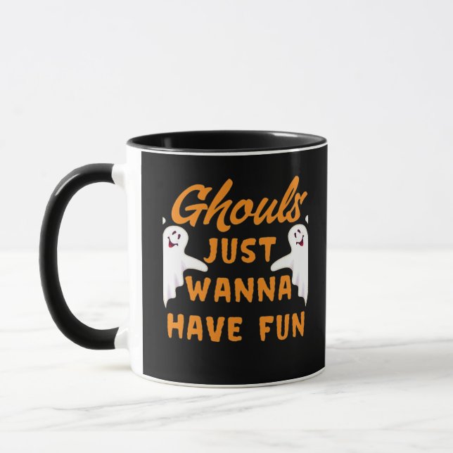 Mug Ghouls veut juste s'amuser drôle automne (Gauche)
