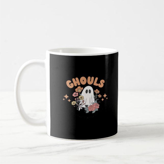 Mug Ghouls veut juste s'amuser Halloween Art Sloth Des (Gauche)
