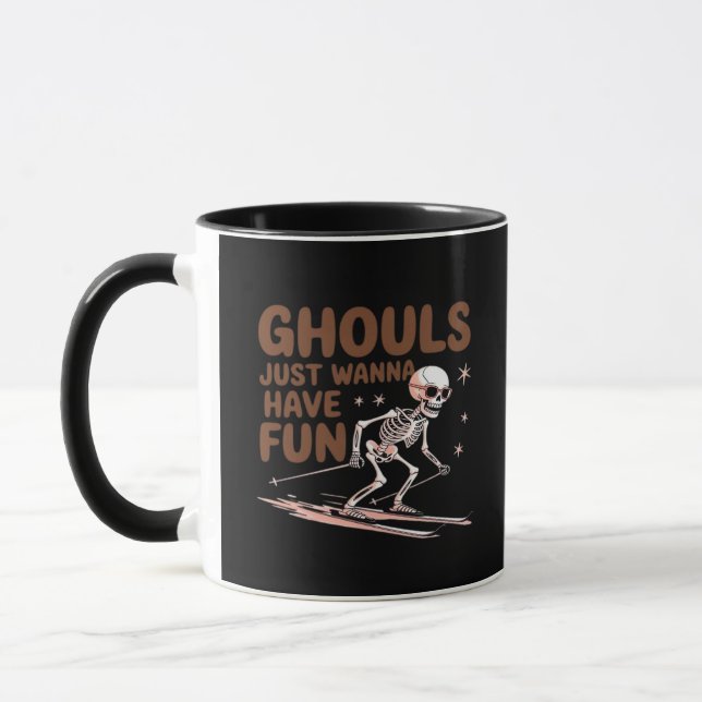 Mug Ghouls Veux Juste S'Amuser Pour Halloween Et Tombe (Gauche)