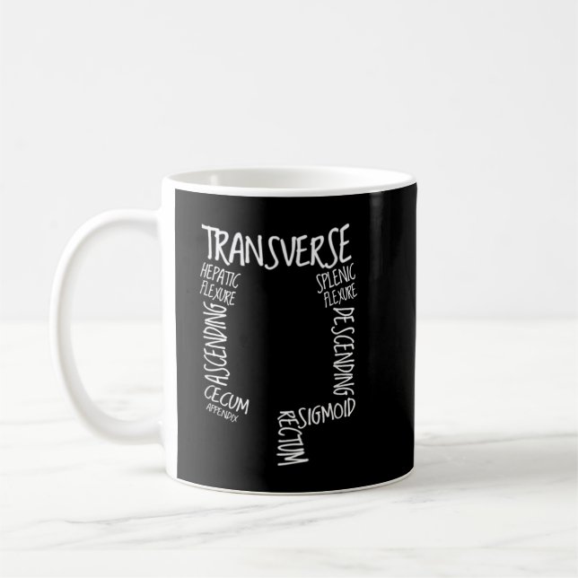 Mug GI Endoscopy Nurse Endo Tech Colonoscopy Map Colon (Gauche)