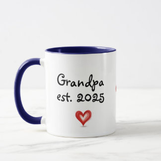 Mug Gift for Grandpa, Personalized with Year & Name,