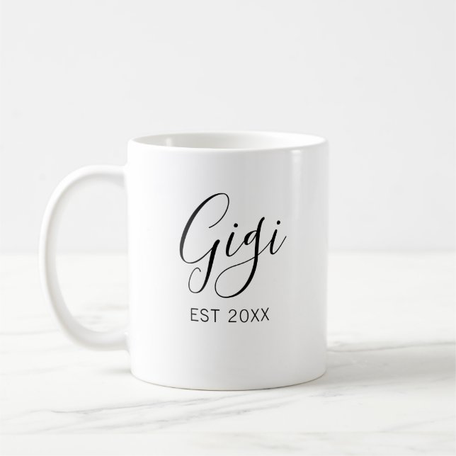 Mug Gigi Et Papa Grand-Parents Faire-part de grossesse (Gauche)