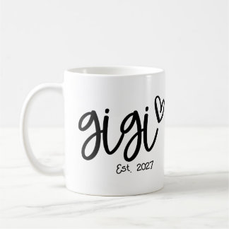 Mug GiGi établie 2027, Première fois grand-mère