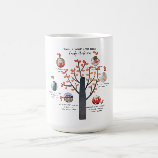 Mug GIGI - Jalons de l'arbre généalogique Cadeau pour  (Centre)