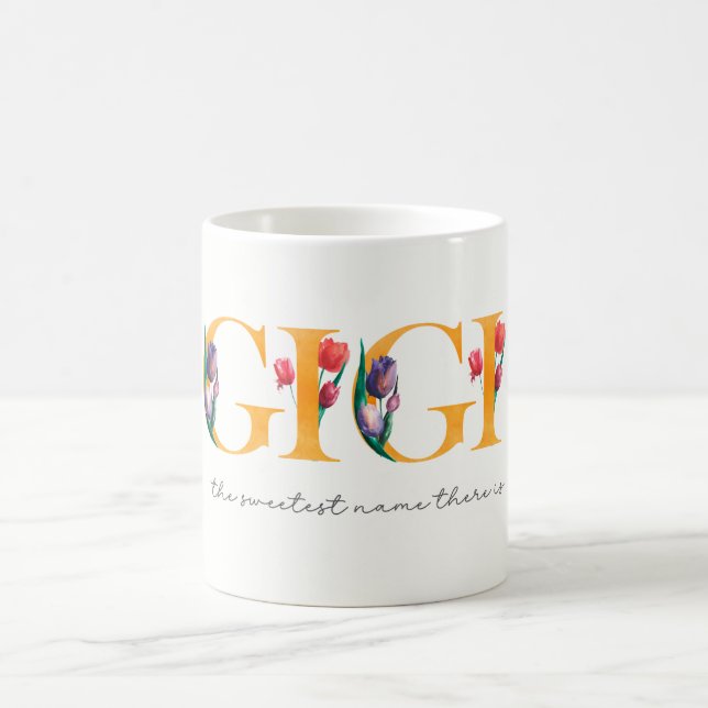Mug Gigi Tulips Le Nom Le Plus Doux Il Floral (Centre)
