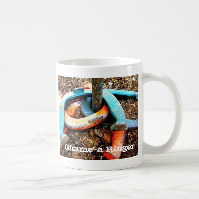 Mug Gimme' a Ringer Horseshoe Pitching Cadeaux (Droite)
