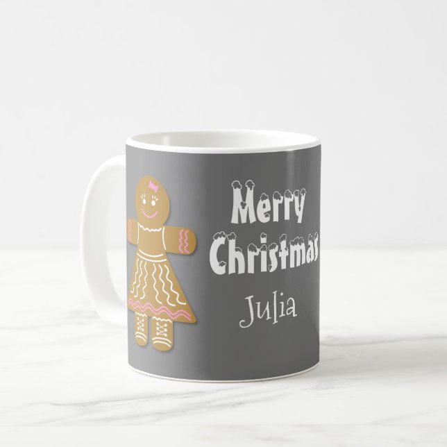 Mug Gingerbread Cookies Whimsical Magic Snow Xmas (Devant gauche)