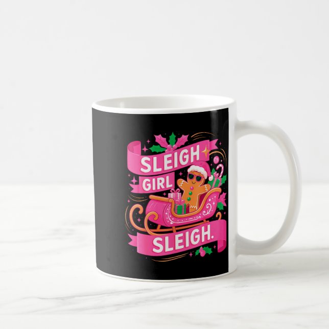 Mug Gingerbread Sleigh Girl Nk Funny Christmas Women G (Droite)