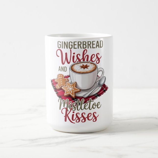 Mug Gingerbread Wishes and Mistletoe Kisses Christmas (Centre)