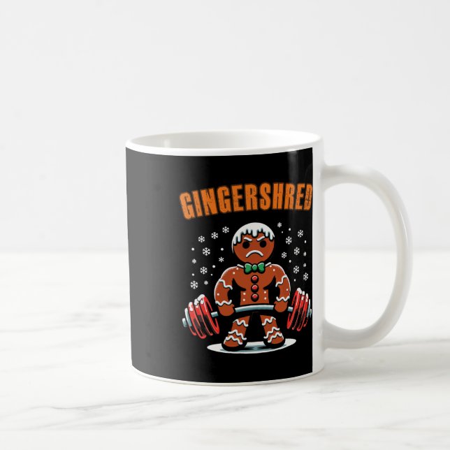 Mug Gingersher Funny Gingerbread Homme Gym Bodybuildin (Droite)