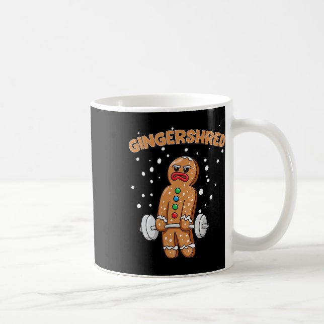 Mug Gingersher Funny Gingerbread Homme Gym Bodybuildin (Droite)