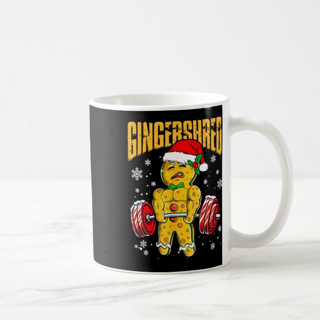 Mug Gingersher Funny Gingerbread Homme Gym Bodybuildin (Droite)