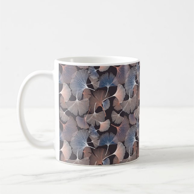 Mug Ginhko leave pattern (Gauche)