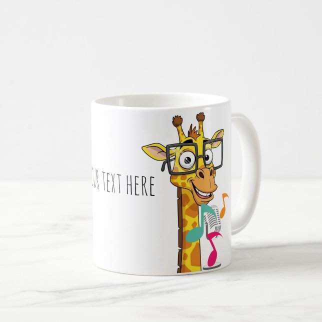Mug girafe chantante (Devant droit)