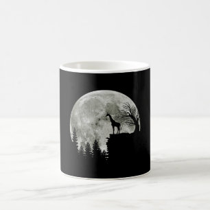 Mug Giraffe debout au clair de lune de montagne Hallow
