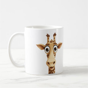 Mug Giraffe Peeking mignon adorable drôle dessin anima