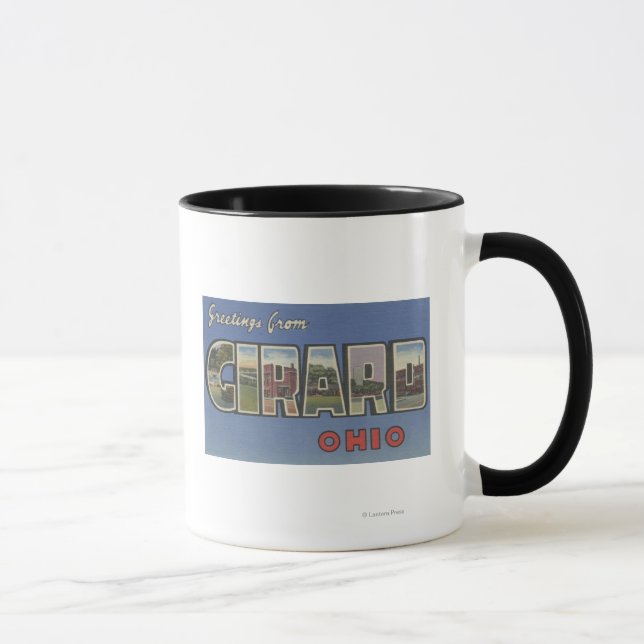 Mug Girard, OhioGrandes lettres ScènesGirard, OH (Droite)
