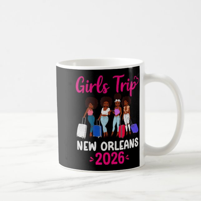 Mug Girls Trip New Orleans 2026 Squad Matching Outfit  (Droite)