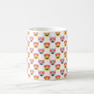 Mug Girly mignon dans le motif d'Emoji de chat de