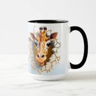 Mug Girrafe dans un mur