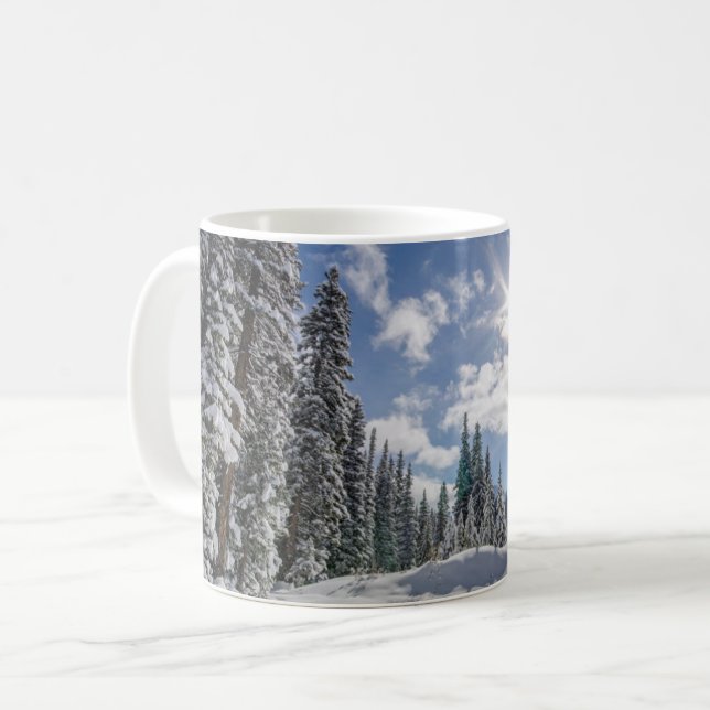 Mug Glace et neige | Sunrise Winter Snow Alberta, Cana (Devant gauche)