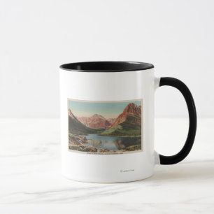 Mug Glacier, MT - Vue de la région des nombreux glacie
