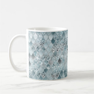 Mug Glam à échelle de sirène #13 (Parties scintillant 