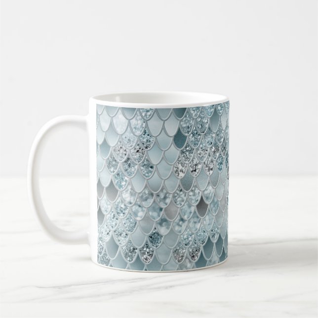 Mug Glam à échelle de sirène #13 (Parties scintillant  (Gauche)
