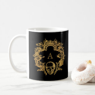 Mug Glam gothique   Musique   Monogramme   Noir