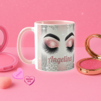 Mug Glam Parties scintillant rose cils Musique