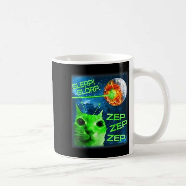 Mug Glerp Glorp Funny Alien Cat Brainrot Meme  (Droite)
