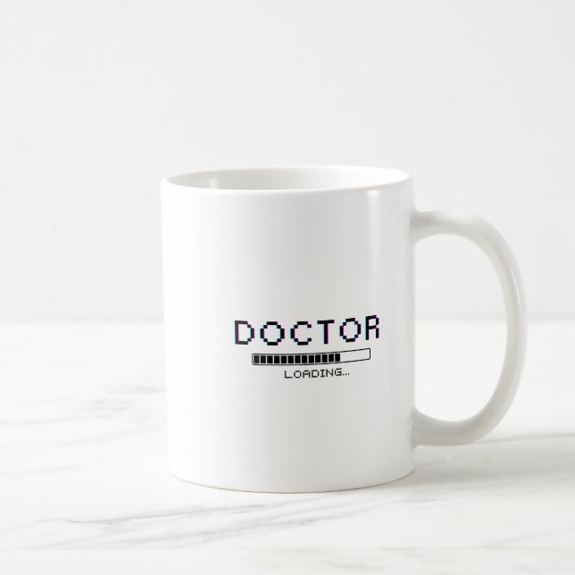 Mug Glitch Pixel Doctor Loading Humor (Droite)