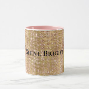 Mug Glitzy Champagne Gold Sparkam
