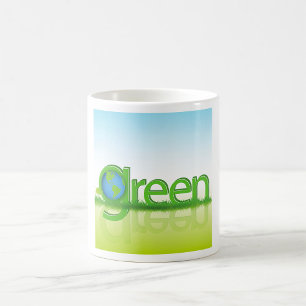 Mug Globe Terre Verte Éco-Amical Nature