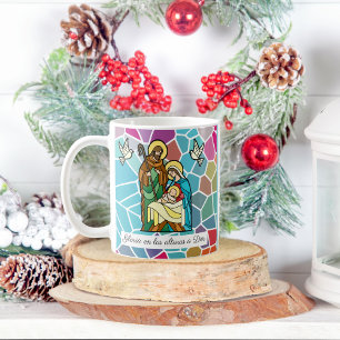 Mug Gloire à Dieu espagnole dans le plus haut personna