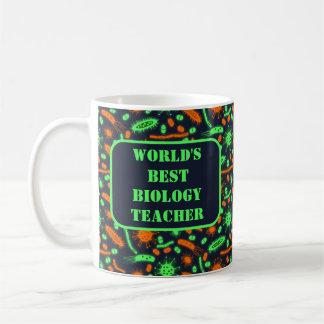 Mug Glowing Bacteria Microorganism toxic orange green