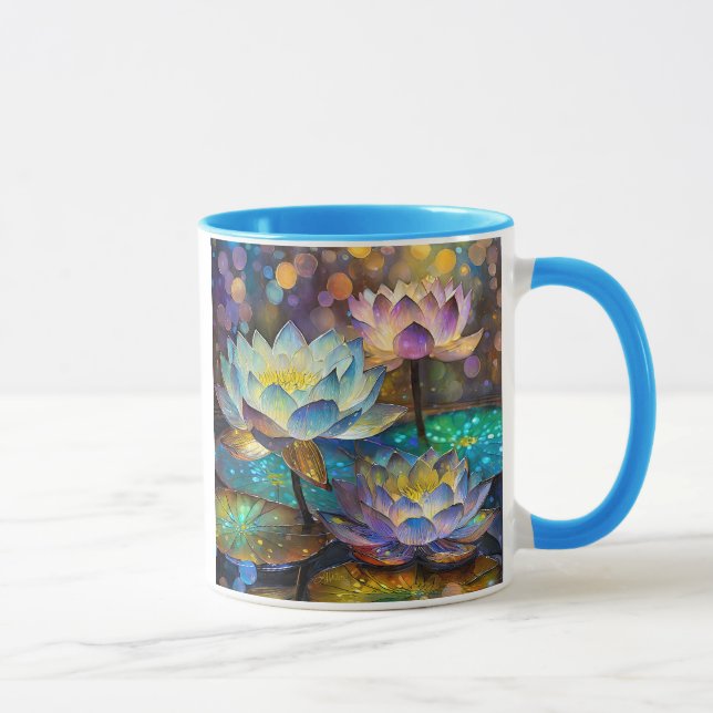 Mug Glowing Lotus Flowers Trio (Droite)