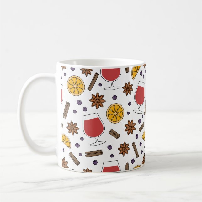 Mug Gluhwein ingrédients de boisson chaude de Noël (Gauche)