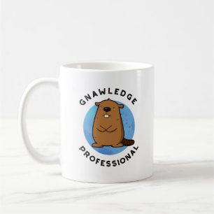 Mug Gnawledge Professional Funny Beaver Pun