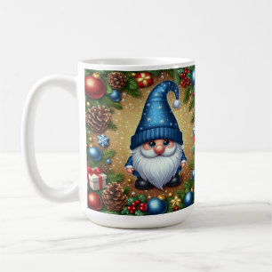 Mug Gnome Avec Décorations de Noël et Pinecones