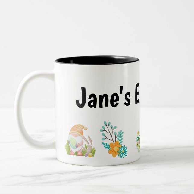Mug Gnome de Pâques personnalisable (Gauche)