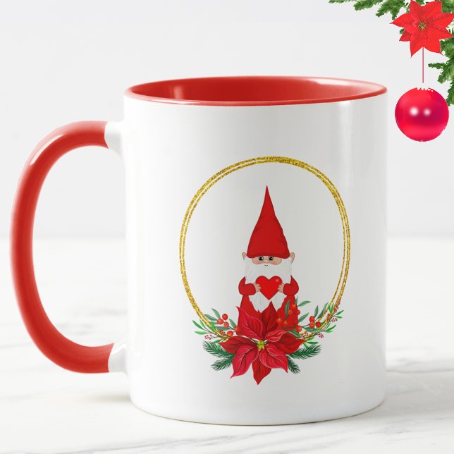 Mug Gnome mignonne et couronne de Noël (Créateur téléchargé)