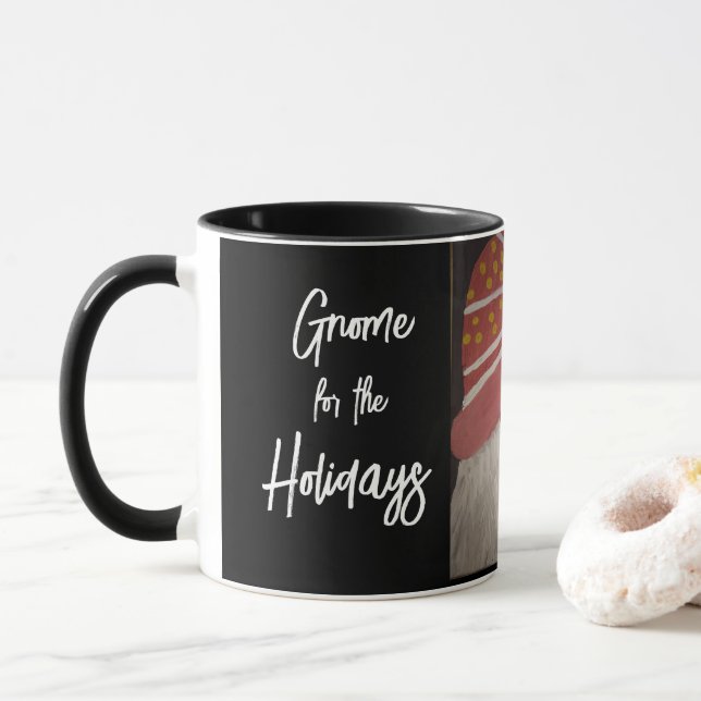 Mug Gnome pour la coupe des Fêtes (Avec donut)