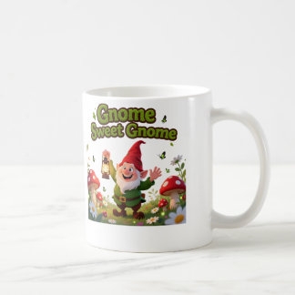 Mug Gnome Sweet Gnome Whimsical Garden Gnome Graphic