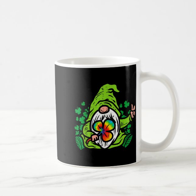 Mug Gnome Tie Dye Shamrock Clover St Patricks Day Hipe (Droite)