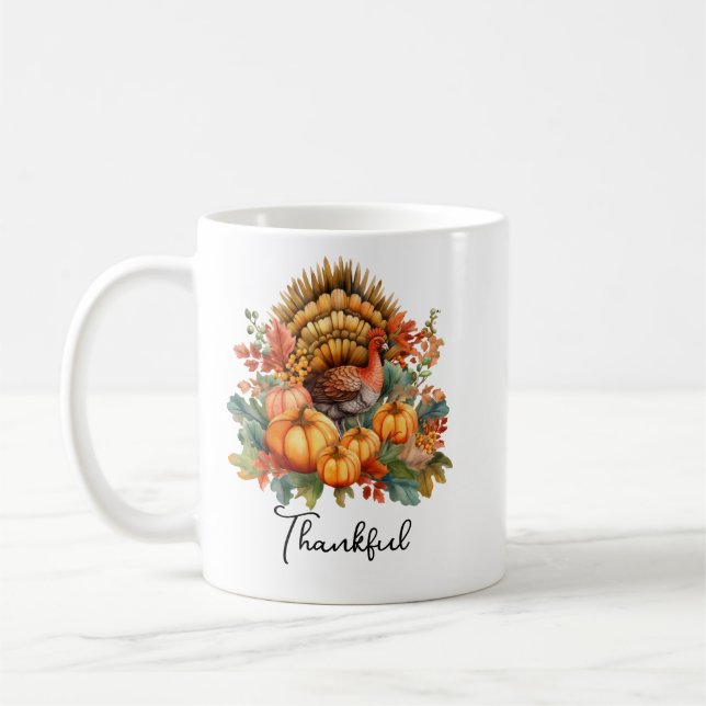 Mug Gnomes d'automne avec Citrouille mignon automne Th (Gauche)