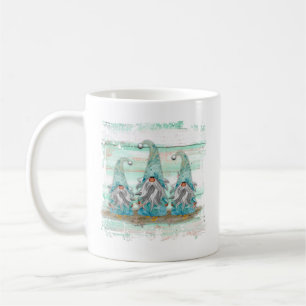 Mug Gnomes de la plage de couleur d'eau bleu tropical