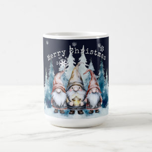 Mug Gnomes de Noël à l'aquarelle