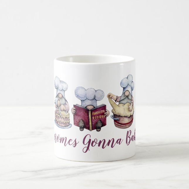 Mug Gnomes personnalisés Cuisine de cuisson mignonne W (Centre)