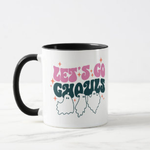 Mug Go Ghouls Stars White Halloween